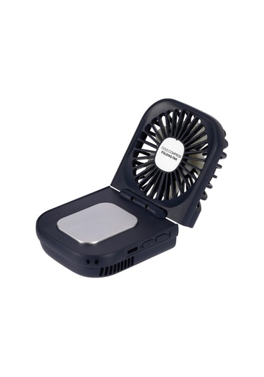 Usb Şarj Katlanır Dış Mekan Handheld Mini Soğuk Sıkıştırma Fan Masaüstü Soğutma Fanı Lacivert