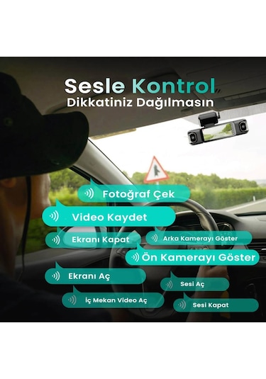 360+ Botslab G980h Pro 3k 4 Kameralı Wifi+gps Akıllı Araç İçi Kamera +150 Geniş Açı+yaya Algılama+gece Görüşlü 128gb Hafıza Kartı