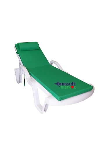 Mirzademarket Şezlong Minderi Lüks Su Geçirmez Kumaş Fermuarlı Yıkanır-Benetton