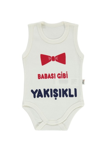 Civil Baby Erkek Bebek Çıtçıtlı Badi 1-18 Ay Ekru 147672373y31 Ekru