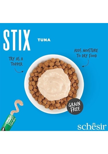 Schesir Stick Ton Balıklı Yetişkin Kedi Ödülü 6 x 15 G
