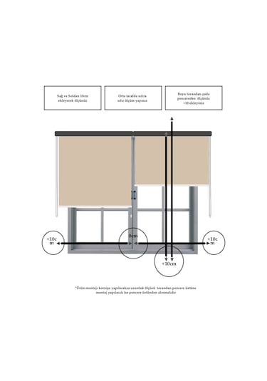 Krem Blackout Stor Perde Tam Karartma Yüksek Kalite Superblackout Krem