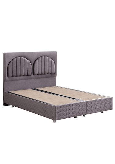 Setay Walter İkili Set, Walter Tek Kişilik Baza Başlık Seti - Antrasit 120 x 200