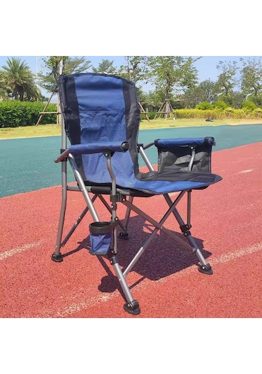 Efsane Kamp - Profesyonel Fold&go Katlanır Kamp Sandalyesi Mavi Çok Renkli