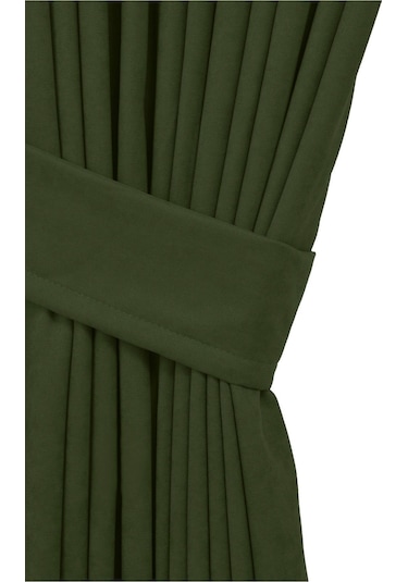 Cheap's Home Petek Dokulu Kadife Dokuma Sık 1 X 3 Pileli Fon Perde Çimen Yeşili