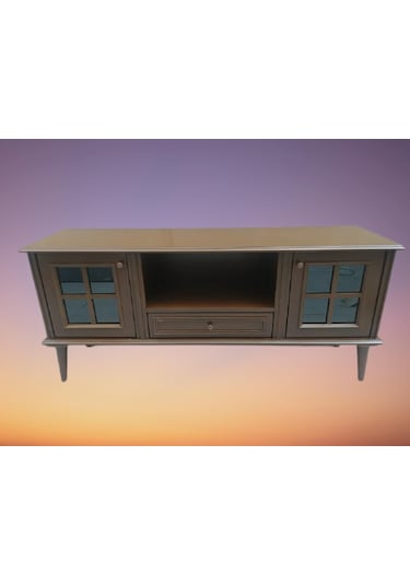 Bengimobilya Tv Sehpası Windovs Model Pencere Ahşap Gürgen Retro Ayak Ceviz Re (483187412)