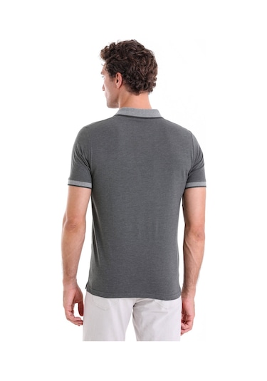 Hatemoğlu Haki Regular Fit Düz Pamuklu Polo Yaka Tişört Haki