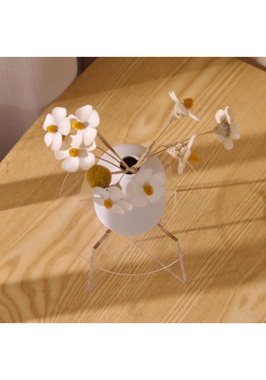 Suofeng Modern Akrilik Bitki Suniği - Ev Ofis Dekorasyonu İçin Çiftlü Transparan Masaüstü Serinleyici, Taşınabilir Mutfak Ofis Görünüm Aracı