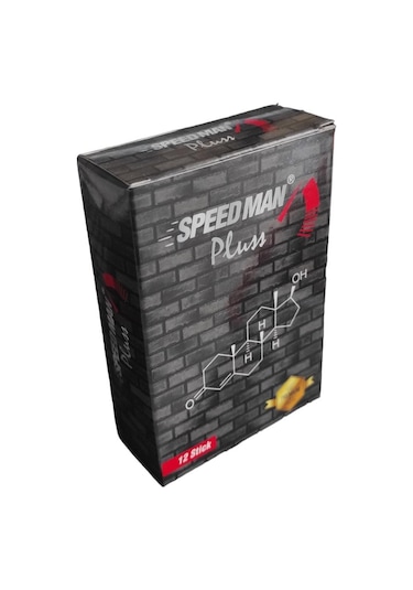 Speed Man Plus Stick Ballı Bitkisel Karışımlı Macun 12'li