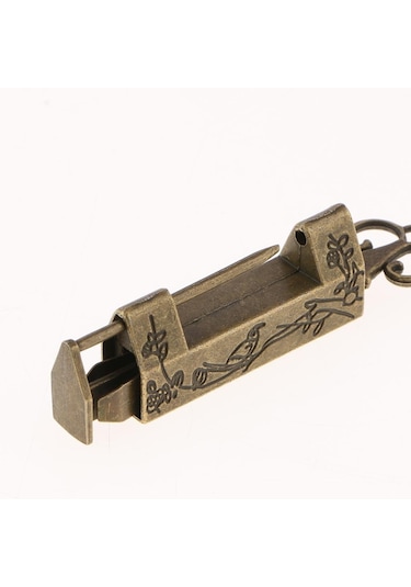 Homyl Vintage Bavul Bagaj Dolabı Çekmece Araç Kutusu Bakır-1