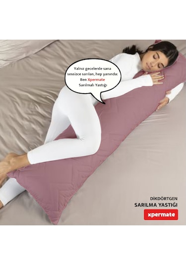Xpermate Sarılma Yastığı, Bacak Arası Yastığı Dikdörtgen 150x25