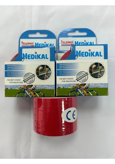 Kinesio  Bandı Kırmızı 2 Adet