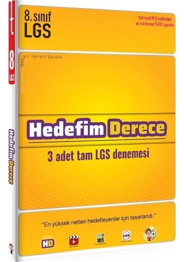 Tonguç LGS 8. Sınıf Hedefim Derece Denemeleri