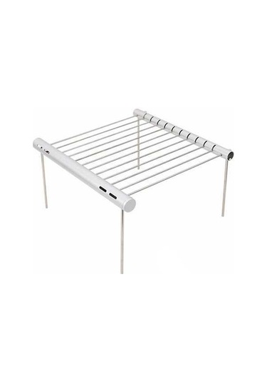 Tongxida Pratik Çelik Mangal Aleti: Taşınabilir Bbq Izgarası, Ev Ve Dış Mekan Kullanıma Uygun, Kolay Montajlı Karbon Mangal Se Gümüş