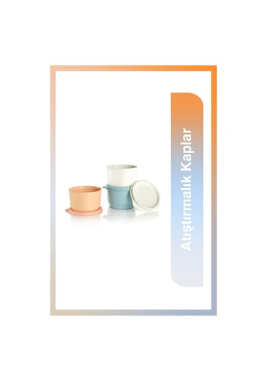 Tupperware Atıştırmalık Saklama Kapları 3'lü Set 110 x 3 ML Çok Renkli