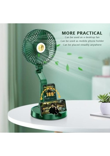 Mini Taşınabilir Fan Soğutucu Vantilatör Ed8vbx Yeşil