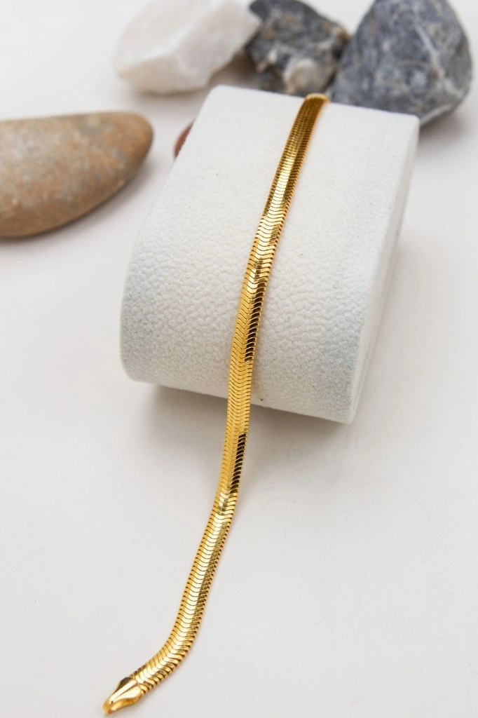 22 Ayar Bilezik Balık Sırtı Yassı Bileklik Lkblk1235