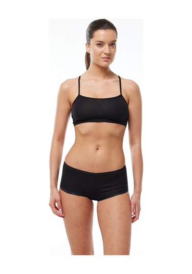 Malabadi Kadın Siyah 6 Lı Paket Geniş Kenarlı Dantelli Modal Külot 1908 Siyah