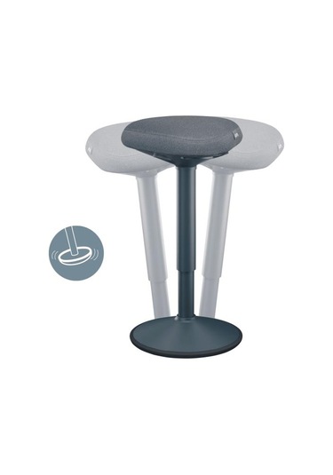 Leitz Ergo Active A Konforlu Oturaklı Sit Standing Tabure - Kod:65450089 Gri