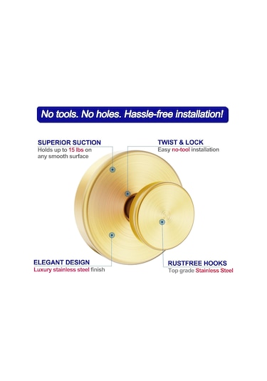 Hfambition Paslanmaz Çelik Banyo Askısı - 4'lü Set, 6.8kg Taşıma Kapasiteli Siyah