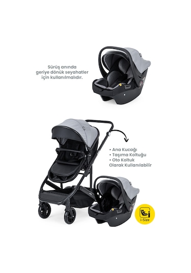 Kanz Echo Travel Sistem Bebek Arabası Gri