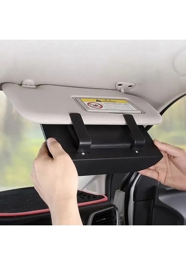 Flybuy Araç İçi Peçete Kutusu - Şık Siyah Tasarım, Kullanışlı Askılı, Pratik Hediye