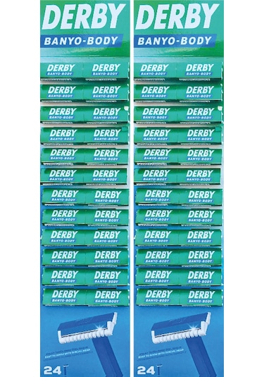 Derby Banyo - Body Tıraş Bıçağı Kartela 2 x 24'lü