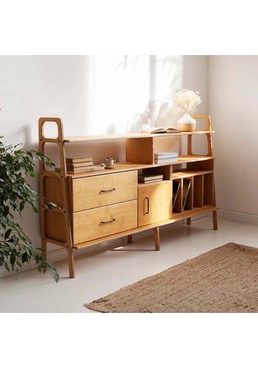 Woodesk Veta, Ahşap, Dolap Ve Konsol, 190x115, Tik Renk