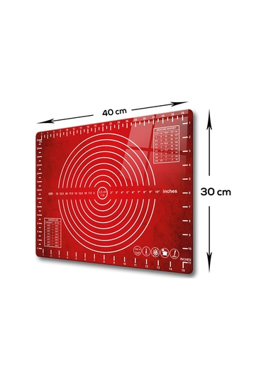 Cam Hamur Açma Matı Kırmızı Doku 30cm X 40cm