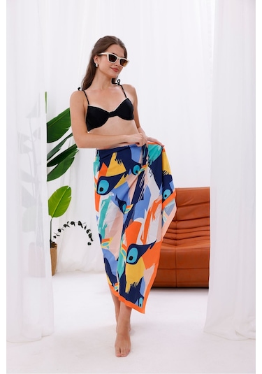 Tarzını Seç Pareo - Cennet Kuşları Model 150x95 Cm Çok Renkli