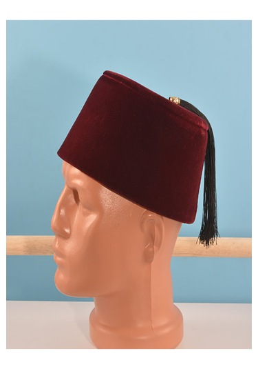 1 Adet Bordo Osmanlı Payitaht Fesi Şapkası Erkek Kına Fesleri