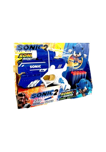 Sonic Nörf Tabanca Oyuncak Sünger Plastikatan Nerf Silah