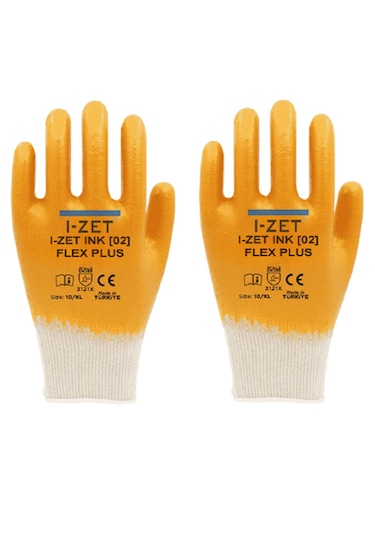 I-zet Ink02-flex Plus Pamuk Likralı Örme Eldiven 288 Adet No:9