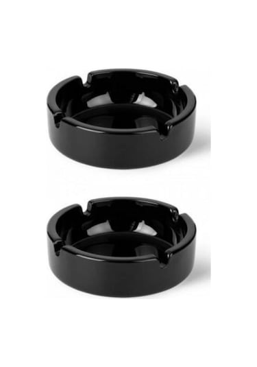 Paşabahçe 54036S Siyah Bistro Küllük 2'Li 10.7 CM