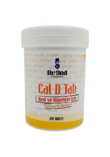 DR.SED Kedi ve Köpekler İçin Kalsiyum - D3 Takviyesi 120 tablet