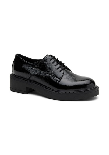 Oxford/ayakkabı Kadın 97u1 Frau Naplack Lace-up Nero Siyah