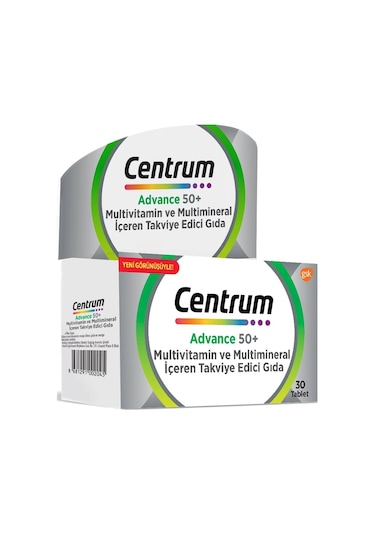 Centrum Advance 50 50 Yaş Üstü Multivitamin 30 Tablet