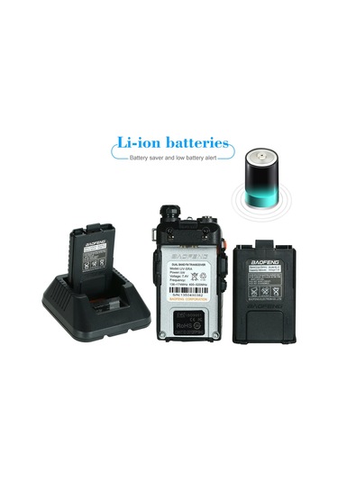 Jokmae Baofeng Uv-5ra Çiftli Taşınabilir Radyo 128 Kanallı, Vox Destekli, Fm Radyo, Led Işık