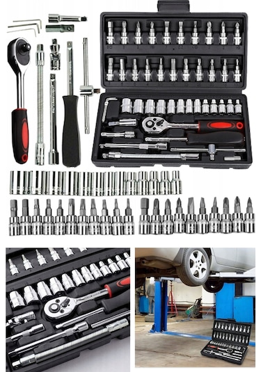 Staxx Power CRV46 46 Parça Otomatik Cırcırlı 1/4" Lokma Takımı