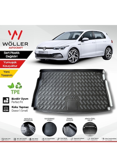 Volkswagen Golf 8.5 8 Bagaj Havuzu 2021 2025 Arası Uyumlu 3d Ultraflex Esnek