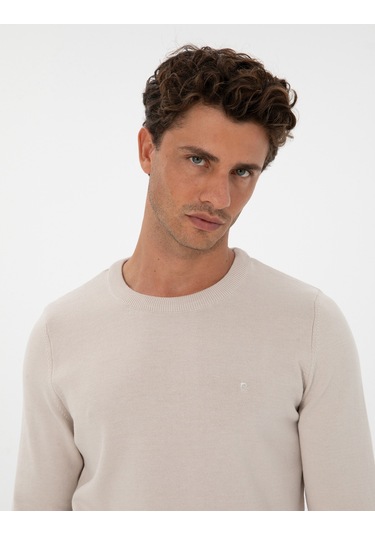 Pierre Cardin Erkek Krem Kazak /triko 50315509-vr071 Krem