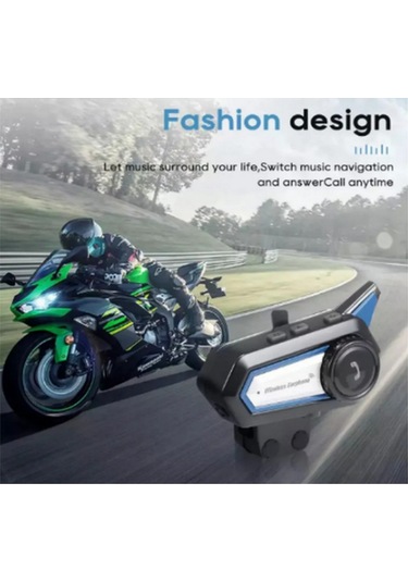 Bt31 Kask için Bluetooth 5.0 Motosiklet Interkom Su Geçirmez Kablosuz Kulaklık