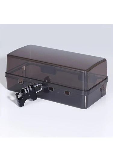 Fastbuy Prizli Beyaz Lüks Elektrik Kutusu Su Geçirmez 6 Priz Zamanlayıcı Uzatma Kablosu Duvara Montaj