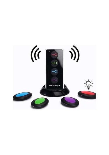 Maoyaya Ve Metre Menzilli Kayıp Arayıcı Kablosuz Işıklı Geeroyoo Eşya Bulucu Arada Anahtar Alarmı 4'ü 1 - Ra