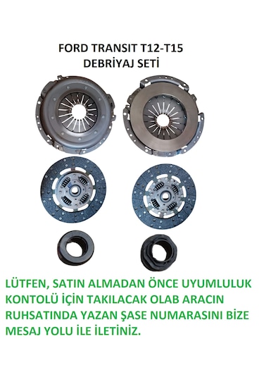 Ford Transit T12 T15 Debriyaj Seti Baskı Balata 1991 - 2000 Arası