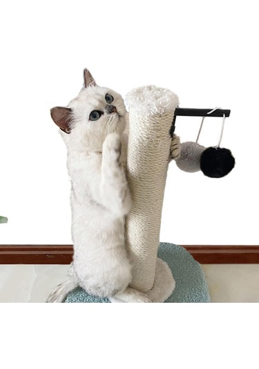 Suntek Kedi Tırmalama Direği Tırmalayıcı Sisal Eziyet Yeşil