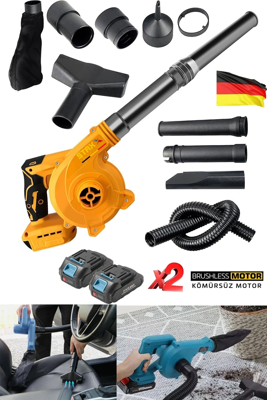 Staxx ST2091 40V 10AH Devir Ayarlı X2 Akülü Üfleme Temizleme Makinesi