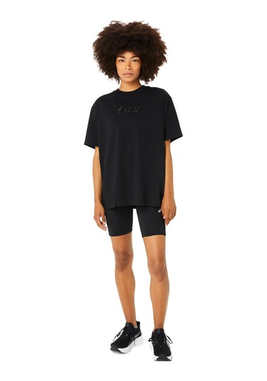 Asics ASICS LOGO TEE Siyah Women Kısa Kollu Tshirt 2032C843-002 Siyah