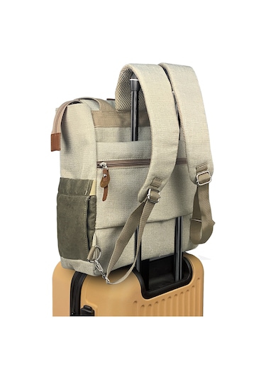 Stylo Platinum 2 In 1 Anne Bebek Bakım Sırt Ve Omuz Çantası Be Bej