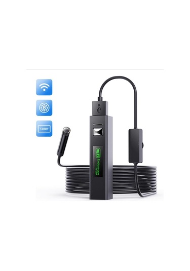 Dahili Wifi Tamirci Kamerası Sert Kablo 10mt Hd Tüm Telefonlara Uyumlu-118315